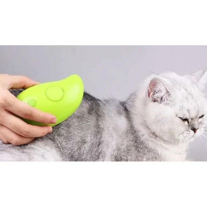 Brosse à vapeur pour chat 3 en 1